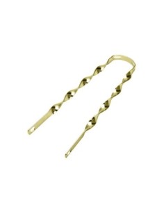 20 Flat Twisted Fender Braces Gold.